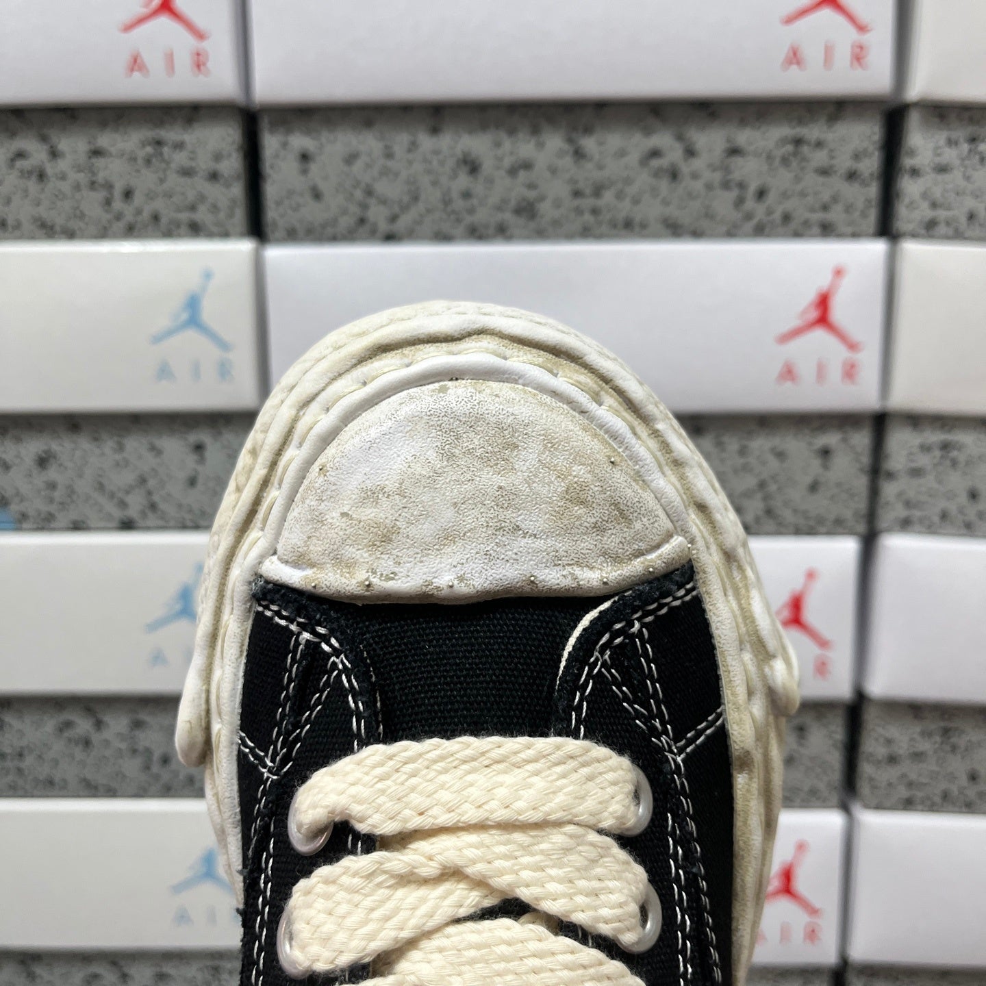 MIHARA YASUHIRO "Aged Sole Black Canvas"
