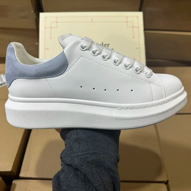 Alexander McQueen Oversized "White/Light Grey Suede"