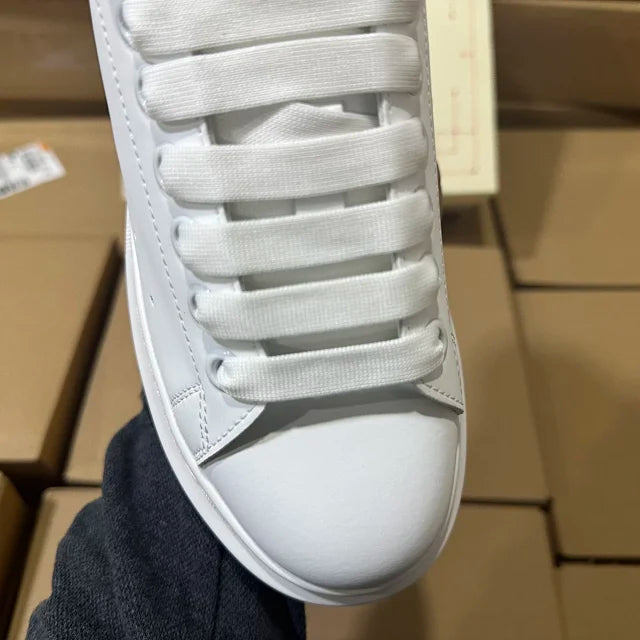 Alexander McQueen Oversized "White/Light Grey Suede"