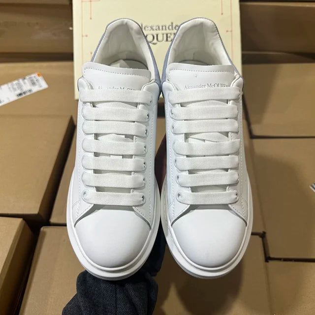 Alexander McQueen Oversized "White/Light Grey Suede"