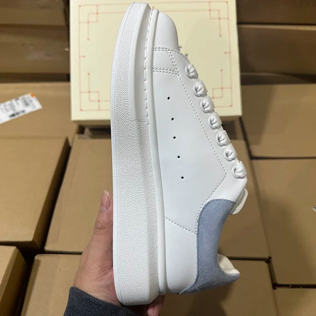 Alexander McQueen Oversized "White/Light Grey Suede"