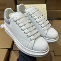 Alexander McQueen Oversized "White/Light Grey Suede"