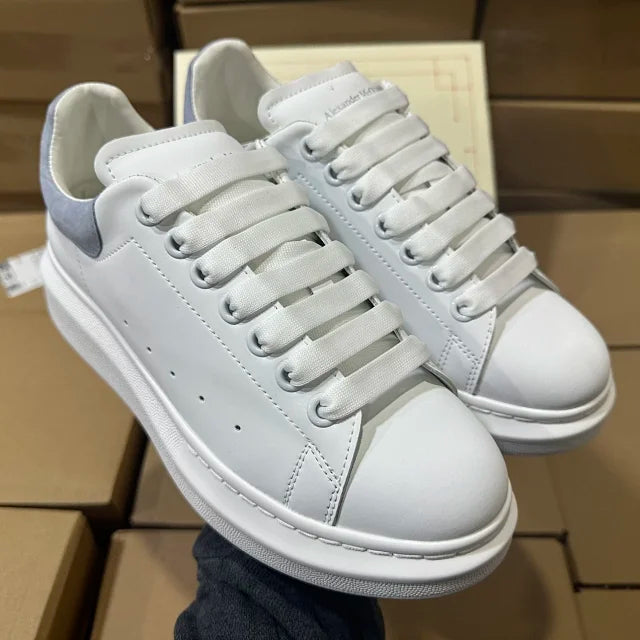 Alexander McQueen Oversized "White/Light Grey Suede"