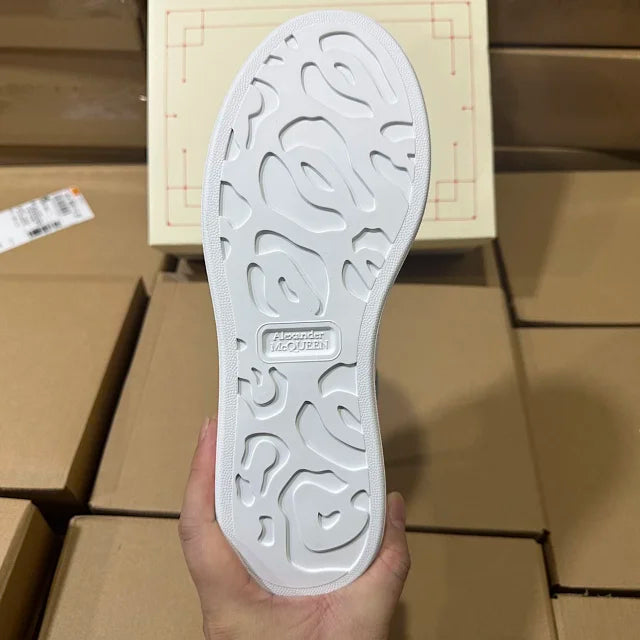 Alexander McQueen Oversized "White/Light Grey Suede"
