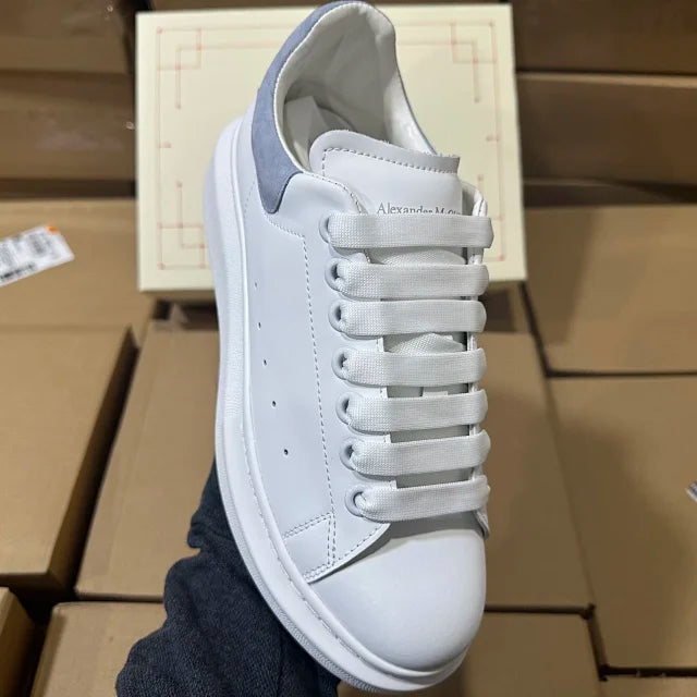 Alexander McQueen Oversized "White/Light Grey Suede"