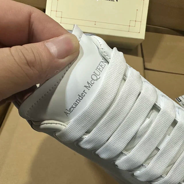 Alexander McQueen Oversized "White/Light Grey Suede"