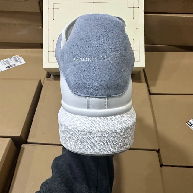 Alexander McQueen Oversized "White/Light Grey Suede"